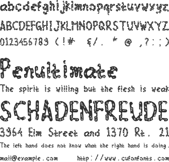 Richeese font preview