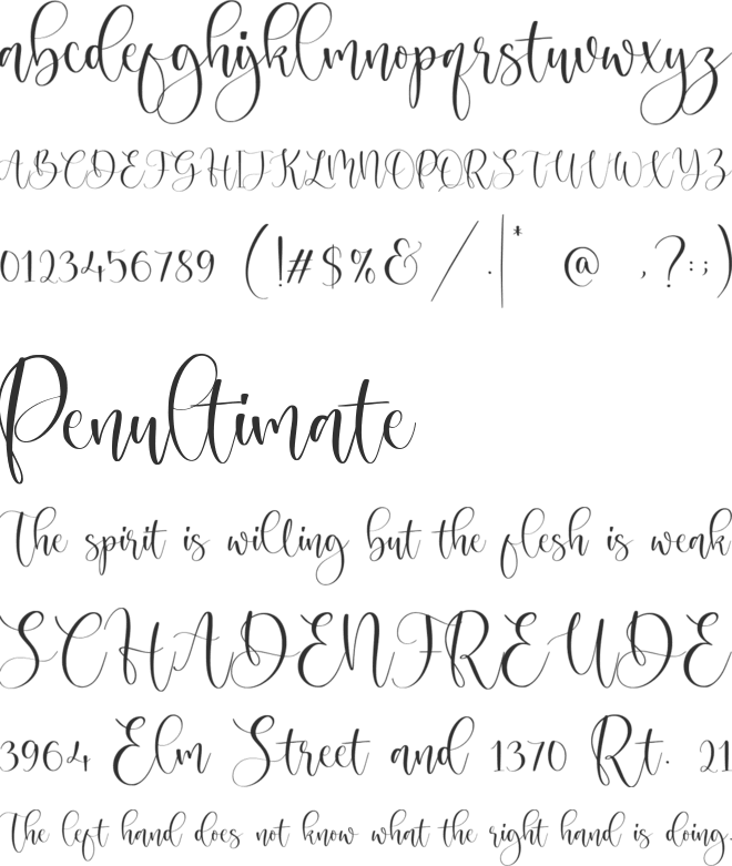 Magnolin font preview