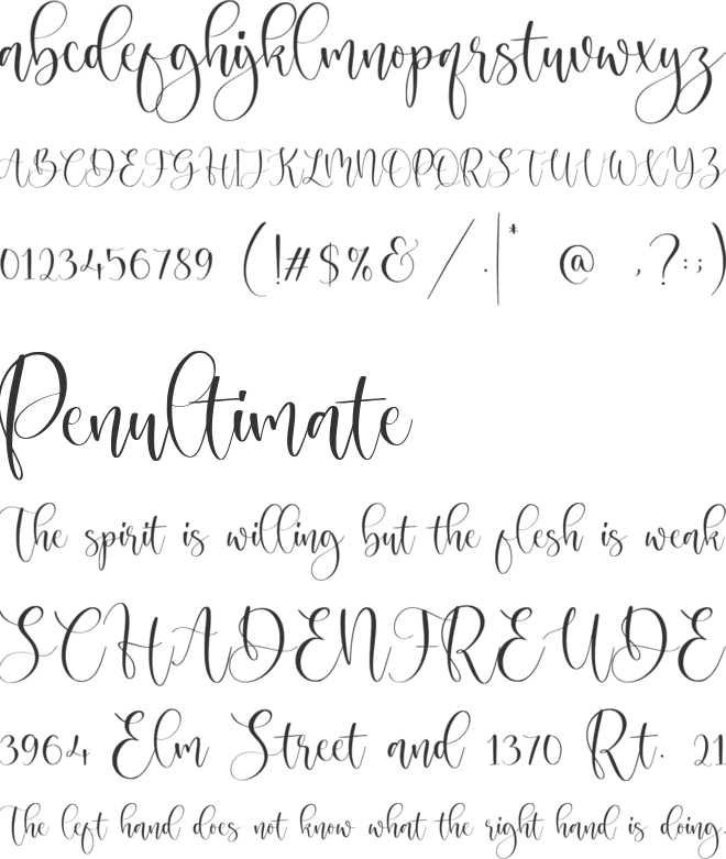 Magnolin font preview