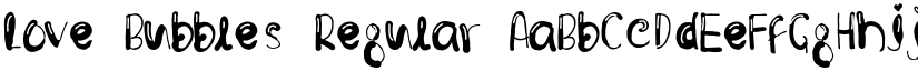 Love Bubbles Regular font