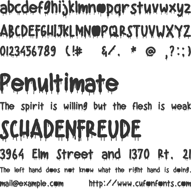 Devil Beside You font preview