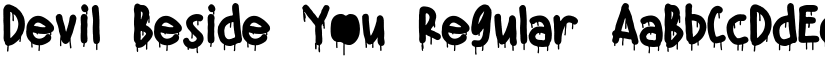 Devil Beside You font download