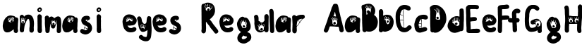 animasi eyes Regular font