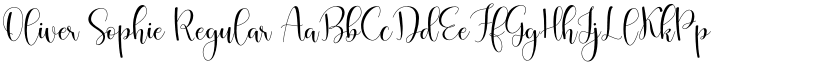Oliver Sophie Regular font