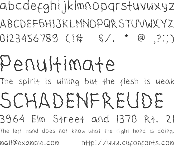 Tremor font preview