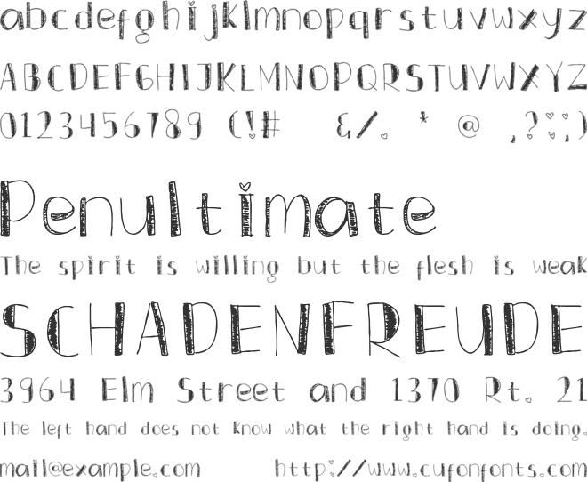 Srengngee font preview