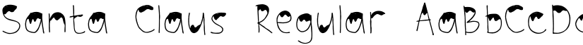 Santa Claus Regular font