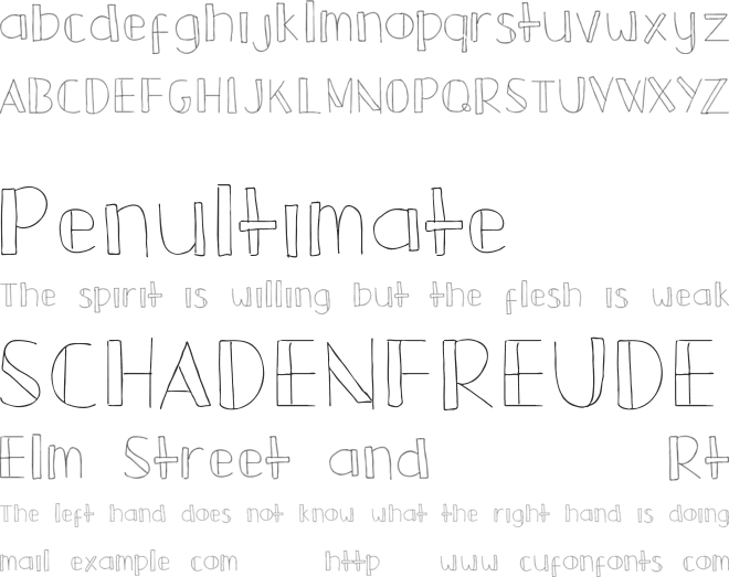 QIWQIW font preview