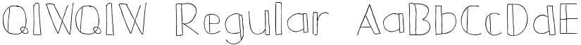 QIWQIW Regular font