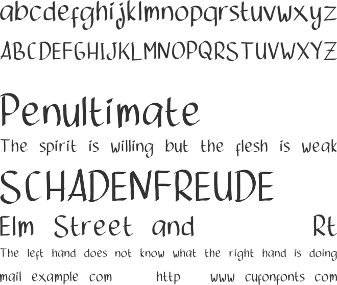 My Princess font preview