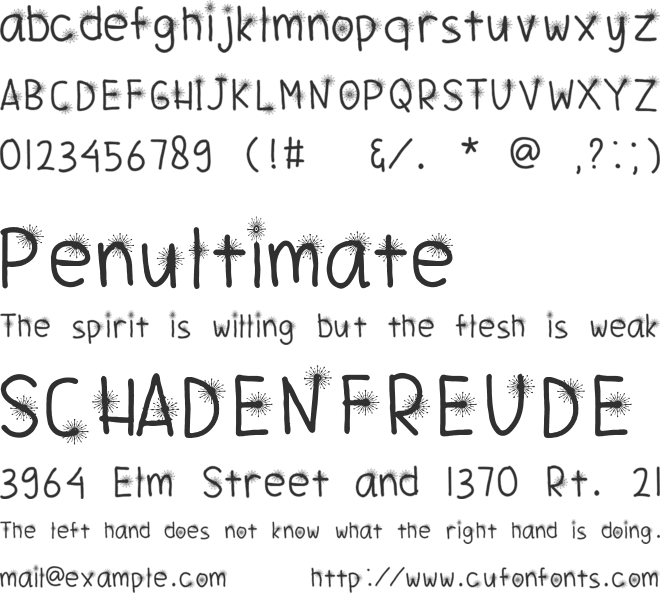 Miracle Of Christmas font preview