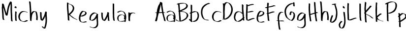 Michy Regular font