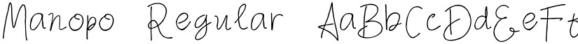 Manopo Regular font