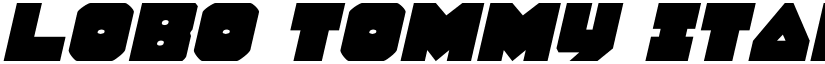 Lobo Tommy Italic font