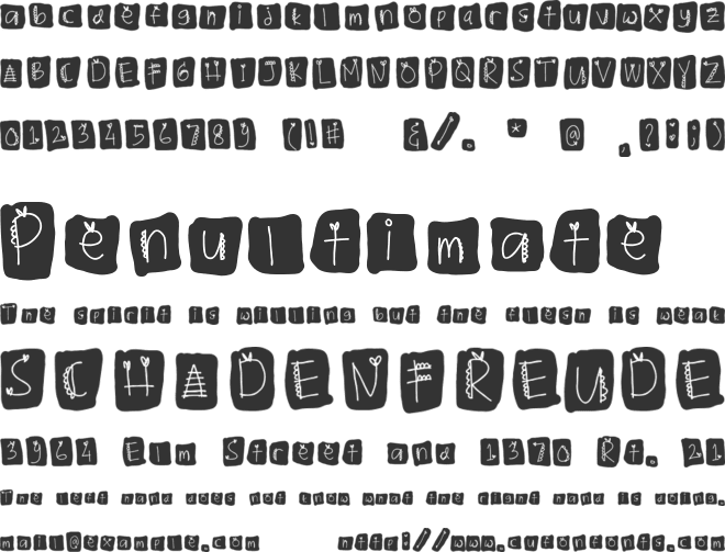 BALOTAK font preview