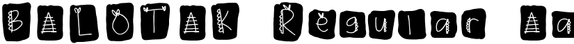 BALOTAK Regular font