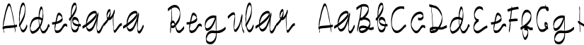 Aldebara Regular font