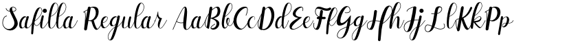 Safilla Regular font