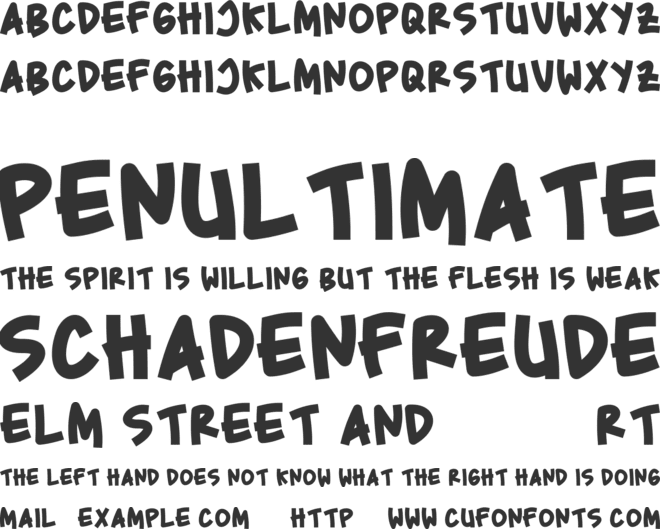 Baby Pink font preview