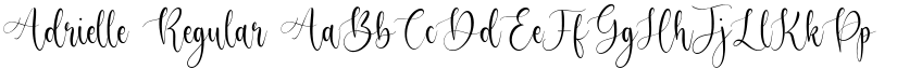 Adrielle Regular font