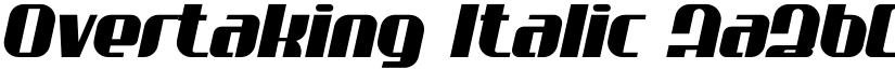 Overtaking Italic font