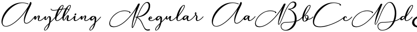 Anything Regular font
