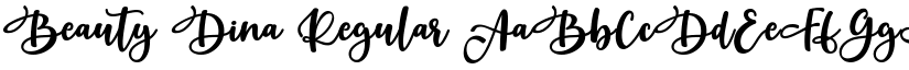 Beauty Dina Regular font