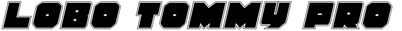 Lobo Tommy Pro Italic font