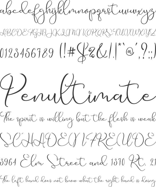 Rainy Days font preview