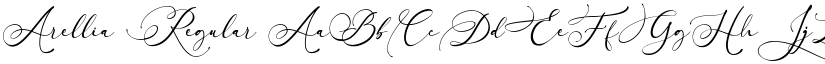 Arellia Regular font