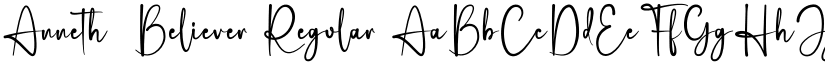 Anneth  Believer Regular font