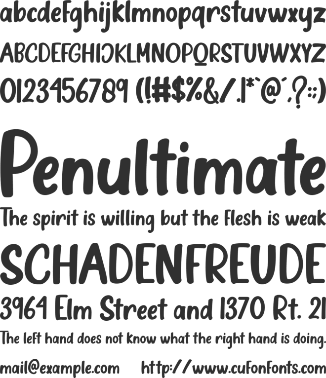 Delight Candles font preview