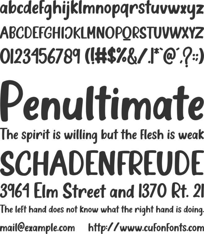 Delight Candles font preview