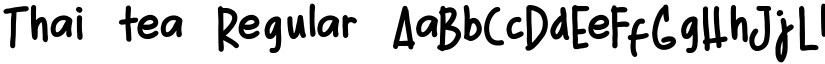 Thai tea font download