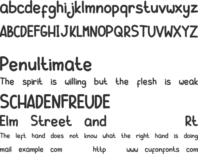 Taro Flowers font preview