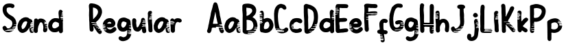 Sand Regular font