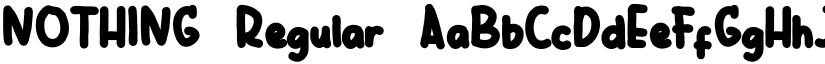 NOTHING Regular font