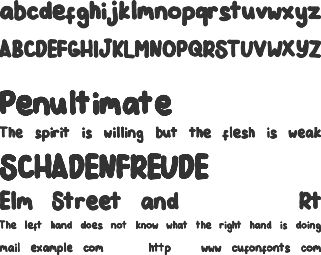 Moo Milky font preview