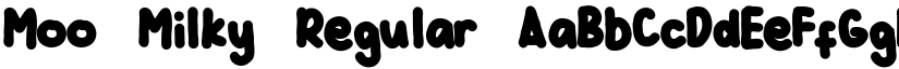 Moo Milky Regular font