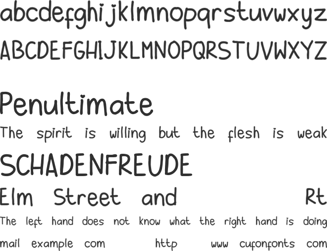 Hellow January font preview