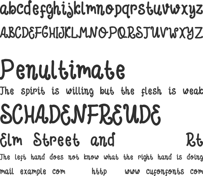 Hello Christmas font preview