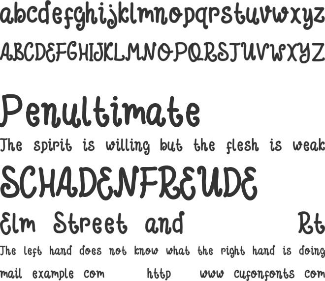 Hello Christmas font preview