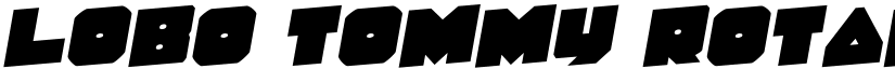 Lobo Tommy Rotalic font