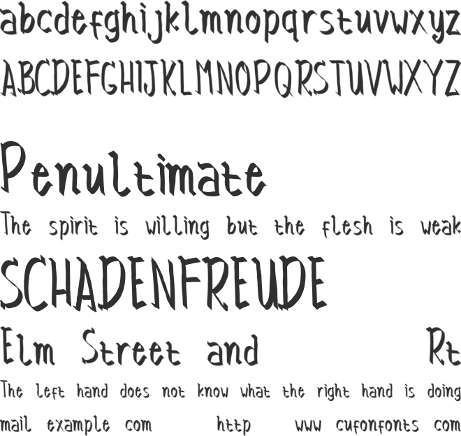 Coffee Robusta font preview