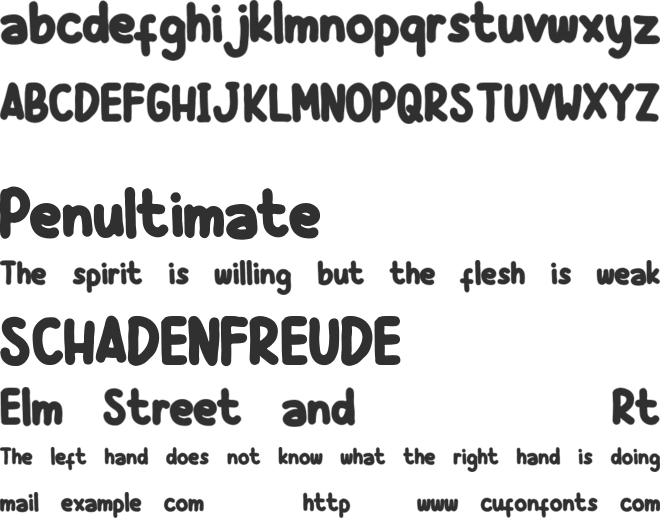 Cattrine font preview