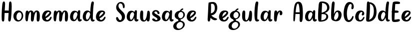 Homemade Sausage Regular font