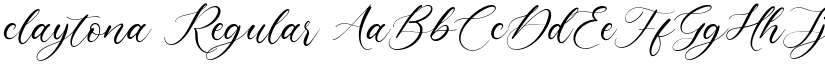 claytona Regular font