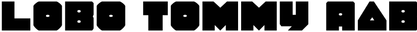 Lobo Tommy font