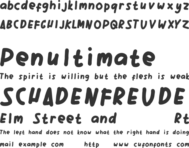 Booster font preview