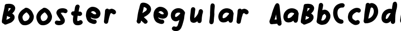 Booster Regular font